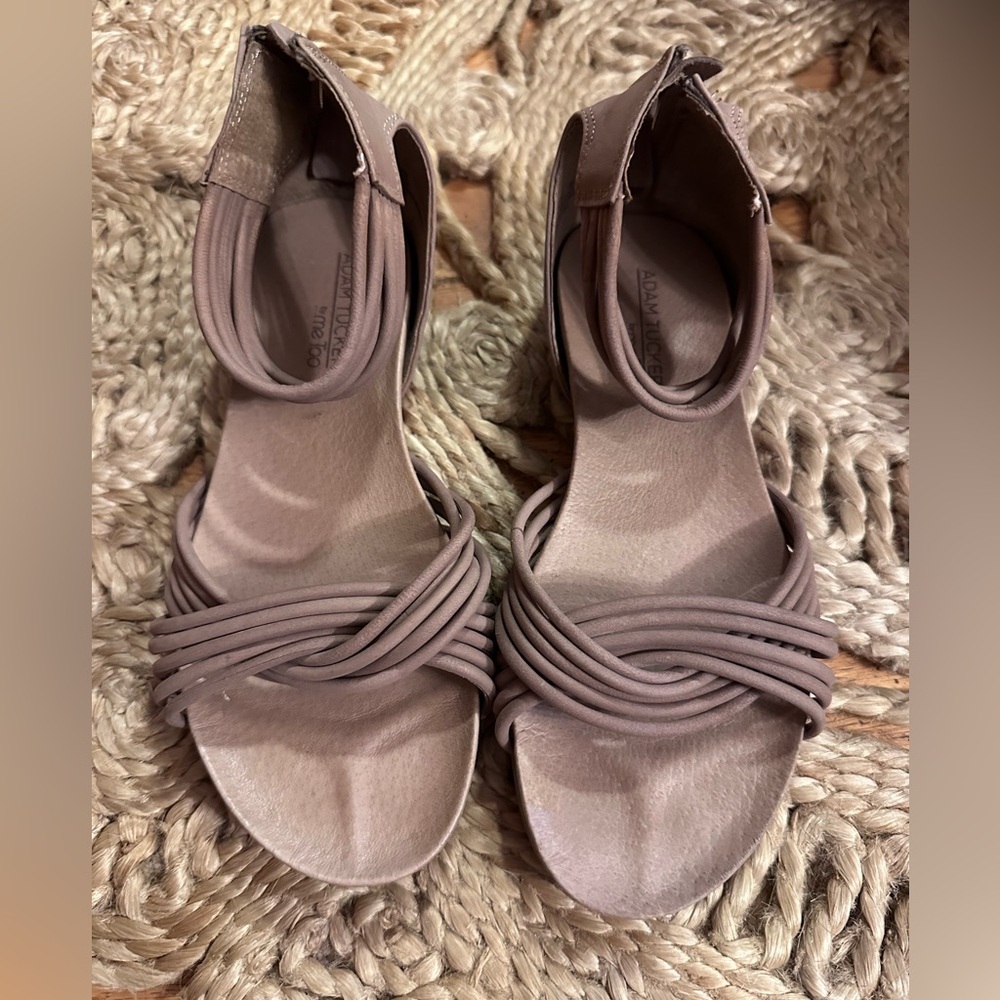 Me too X Adam Tucker leather flats